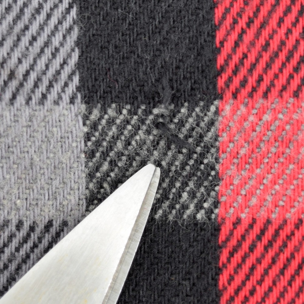 Private Property Men's XL Red Black Buffalo Plaid Flannel Shirt Vintage 80s USA - Picture 13 of 14